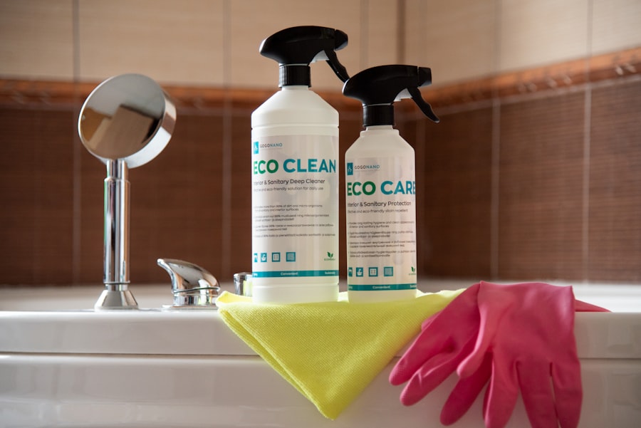 cleaning home