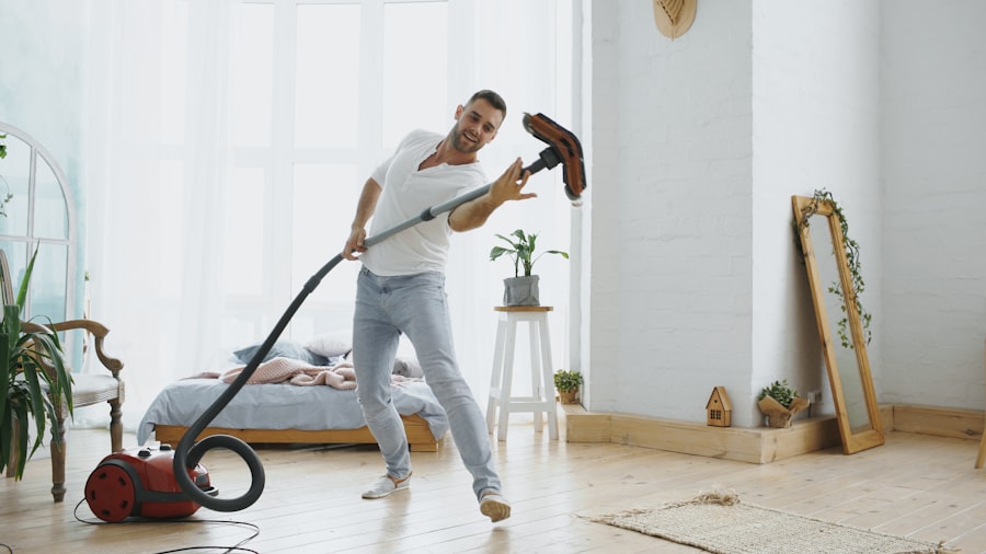 cleaning home